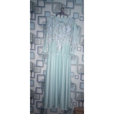 gamis borkat/gamis kondangan borkat/gamis lebaran/baju muslimah