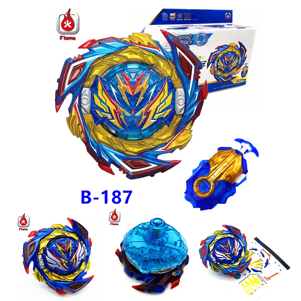 B187 Beyblade Burst DB Savior Valkyrie Shot-7 Devil Blade Launcher Gyro Spinning Gyroscope