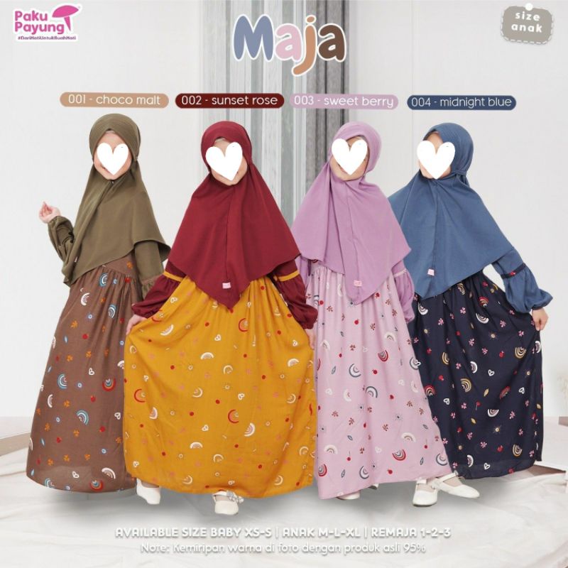 Gamis anak paku payung Maja series