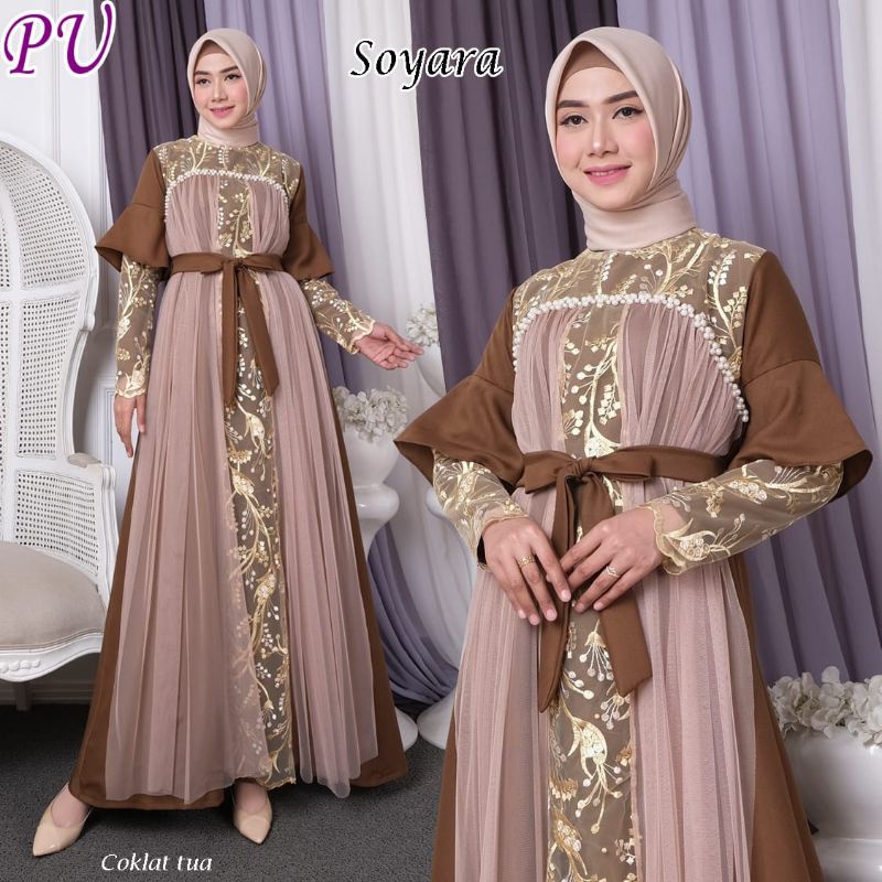 dress pesta premium terbaru MDsoyara