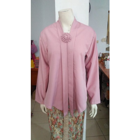 (P92/100) Kebaya floy TANGAN PANJANG kutubaru std-jumbo busui kartini KeroncongBusana (PJG)-Rose Gold