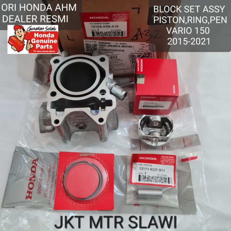 1210A-K59-A10 block seher piston ring, blok set vario150 2015-2022 ori ahm