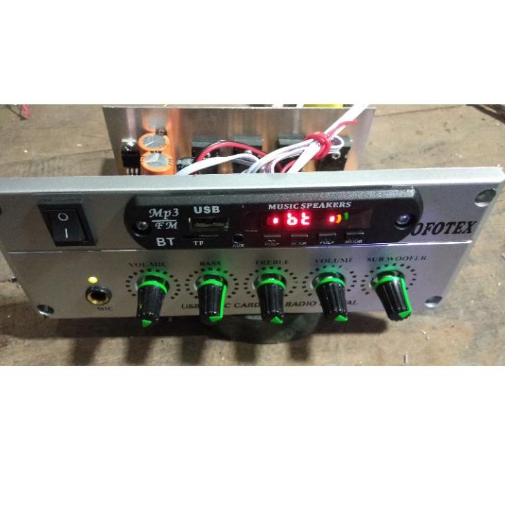 Barang Pilihan.. kit modul amplifier speaker aktif stereo subwoofer plus USB  bluetooth