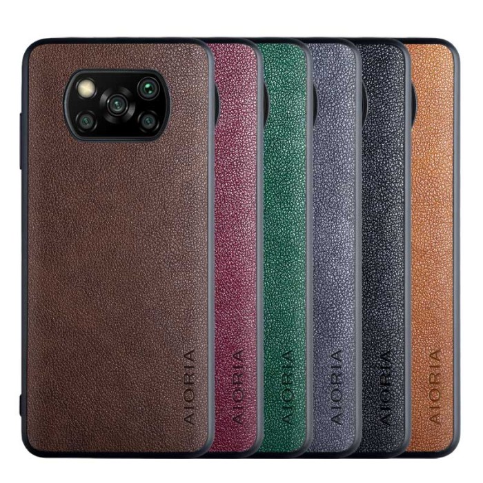 Case Poco X3 Pro / X3 NFC Premium Soft Case Leather Cover