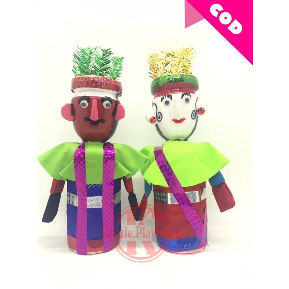 Boneka Ondel-Ondel Mini Mainan Anak - Anak [SEPASANG]