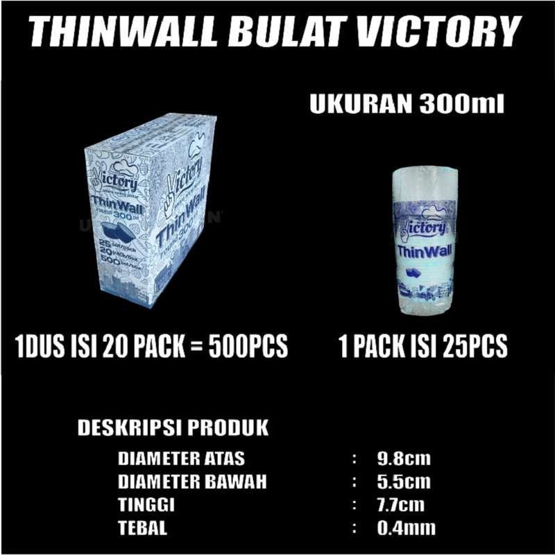 Thinwall Bulat 200ml 300ml 400ml 450ml 500ml 650ml 750ml Per Pack Mangkok Bowl Plastik Var