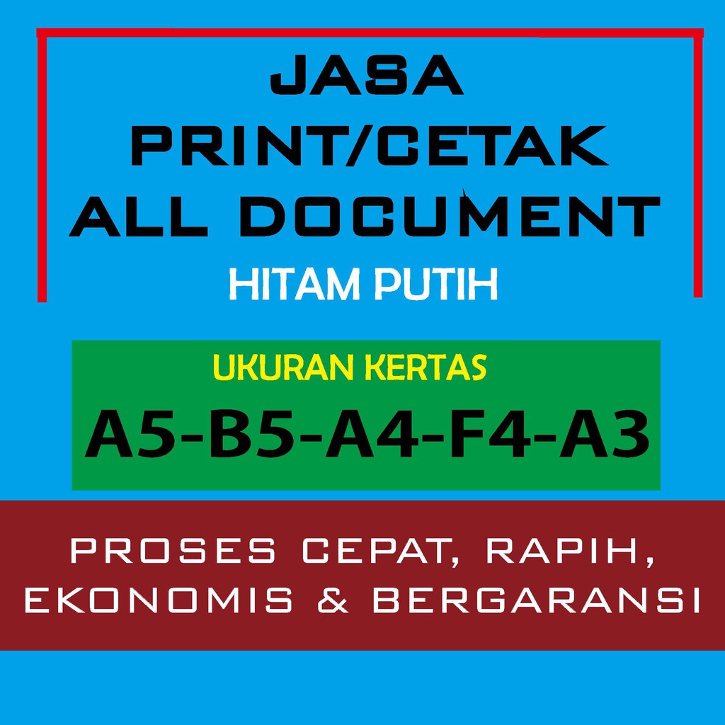 

Jasa print fotocopy/sekripsi,soal, makalah