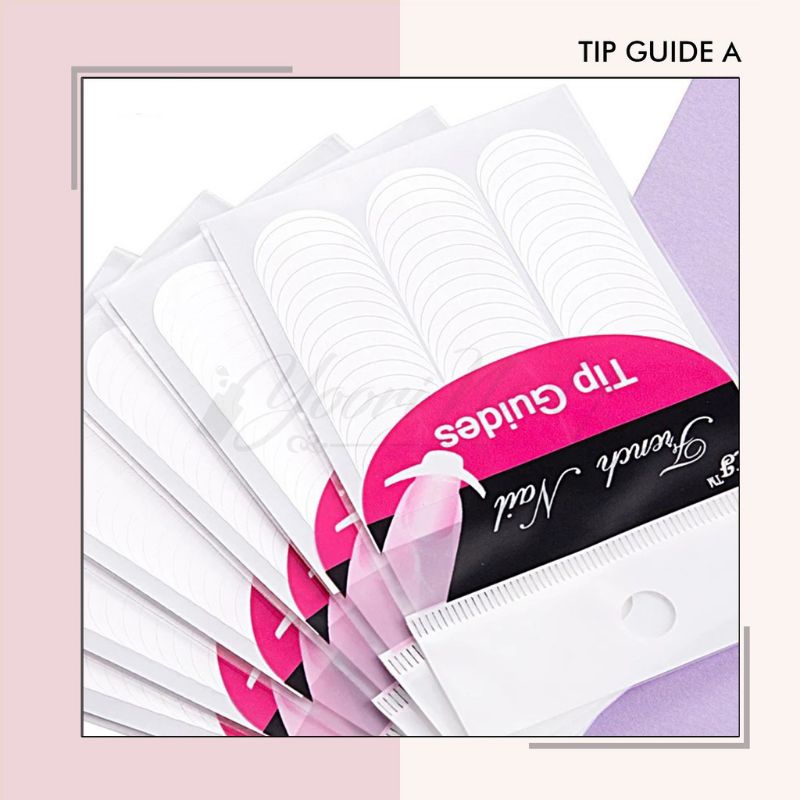 Tip nail guide A stiker sticker french nail art manicure pedicure