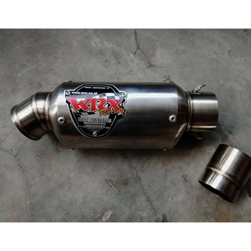 Silincer Knalpot WRX Oval MP inlet 55mm Original like new