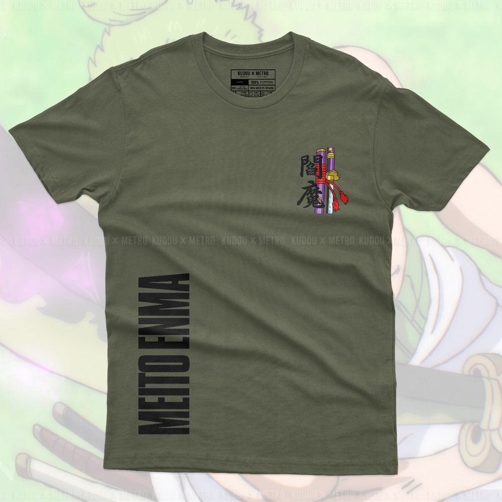 Kaos Zoro Meito Enma Anime Manga One Piece Unisex