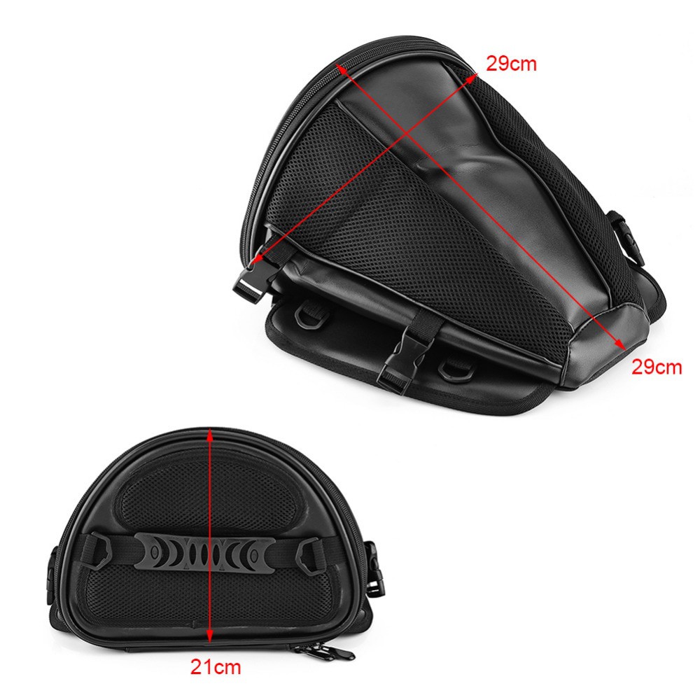 Tas Motor Touring Back Seat Tail Storage Bag - Black - 7RSE1HBK