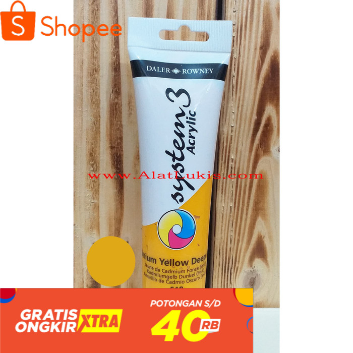 

Cat Akrilik System 3 150 ml warna Cadmium Yellow Deep Hue