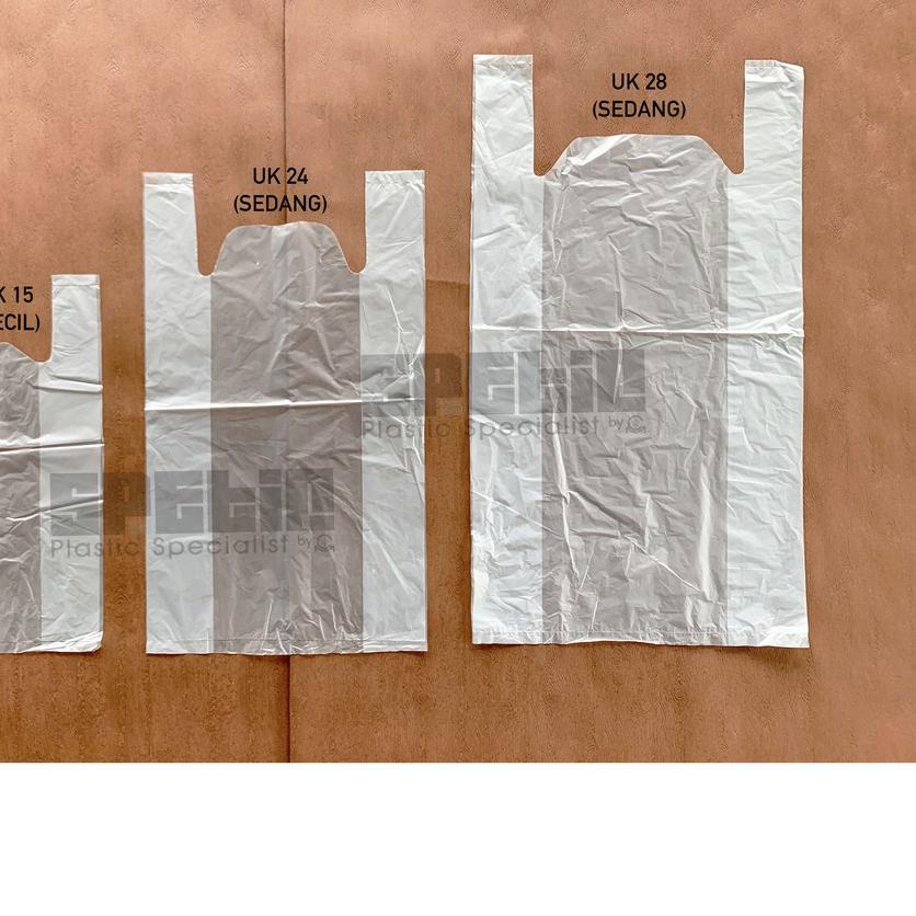 ❄ Kresek Kiloan PUTIH Bening Ukuran Kecil Sedang Besar / HD LOS PERKUTUT 15 , 24 , 28 , 35 , 40 ✯