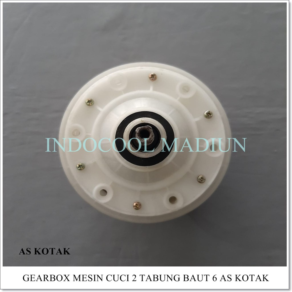 Gearbox Mesin Cuci 2 Tabung Baut 6 As Kotak