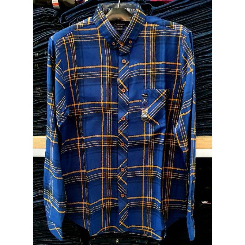 Larusso / Kemeja Flanel / Kemeja Lengan Panjang / Flanel Slimfit / Kemeja Casual