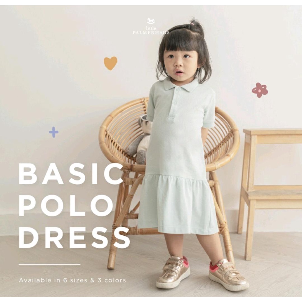 LITTLE PALMERHAUS BASIC POLO DRESS / DRESS ANAK PEREMPUAN