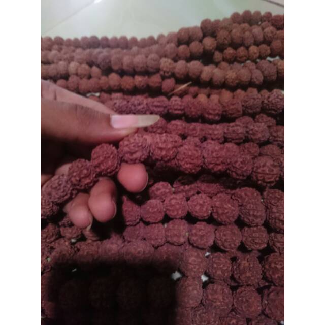 kalung jenitri asli 108 biji Diameter 12mm sudah di lubangi