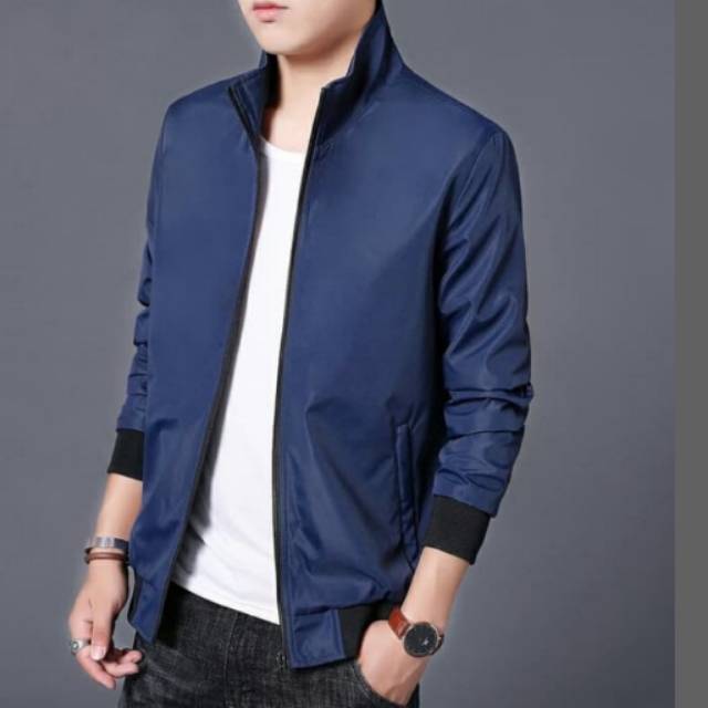 JAKET CASUAL PRIA - JAKET SEMI BOMBER TERLARIS