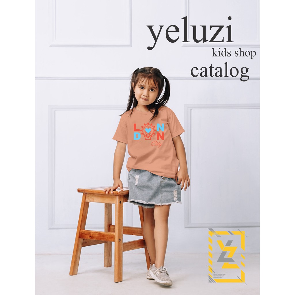 Kaos, Baju, Atasan anak Cewe,perempuan Land city yeluzi