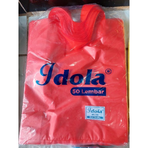 soft handle / tas cangklong plastik / tas genduri / tas snack. multi fungsi. 50 tas per pak merk ido