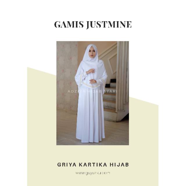 GAMIS JUSTMINE/GAMIS CANTIK/GAMIS MUSLIMAH/ADZKIA HIJAB SYARI/GAMIS ADZKIA/GAMIS ORI