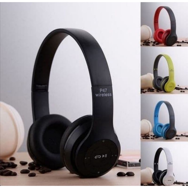 Headphone Bluetooth P47 Bando Handsfree Wirreles Stereo 5.0