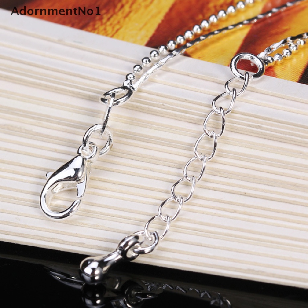 (AdornmentNo1) Gelang Kaki Rantai Lapis Silver 925 Untuk Wanita