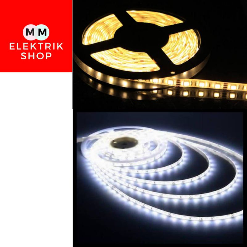 Lampu Led Strip Warna Putih Dan Warna Warm White 5 Meter Best Seller BOSSECOM