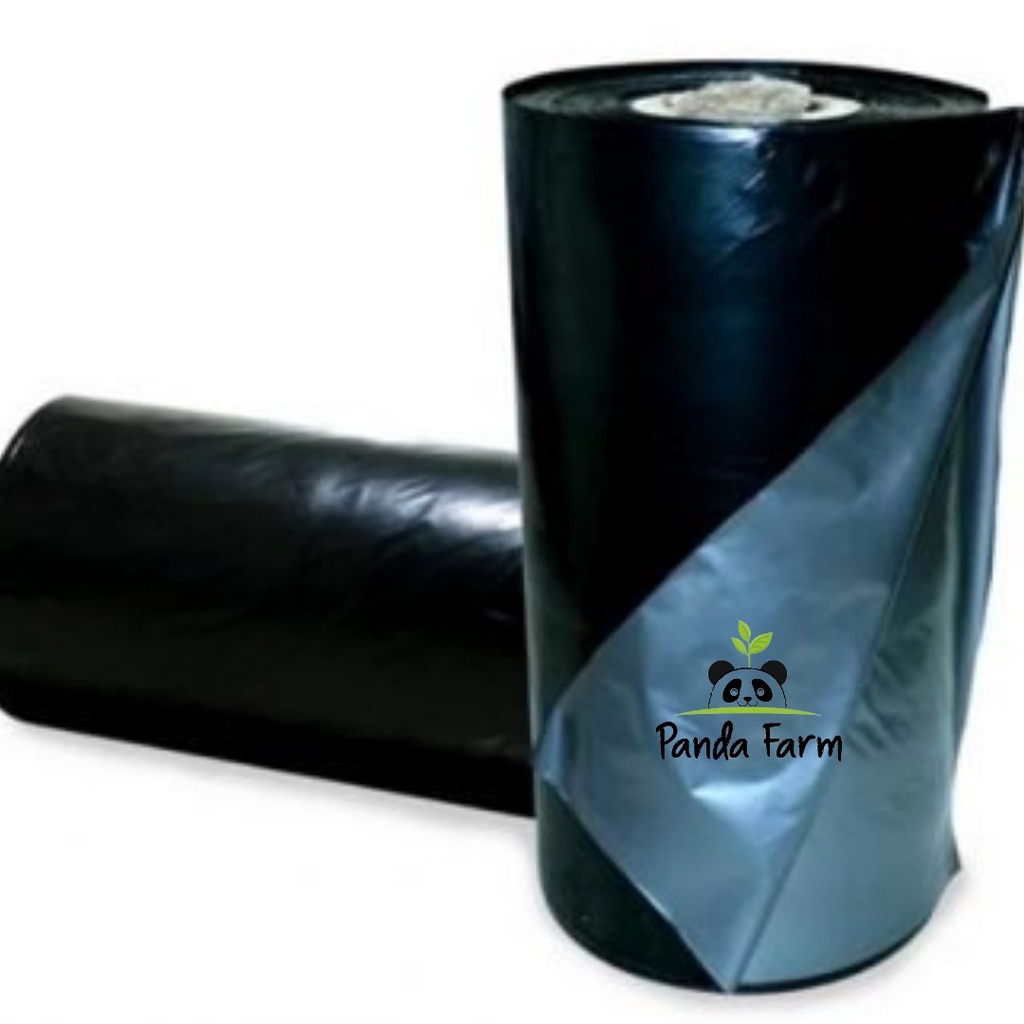 Plastik Mulsa Montana Original Hitam Perak 1,2m x 1 meter