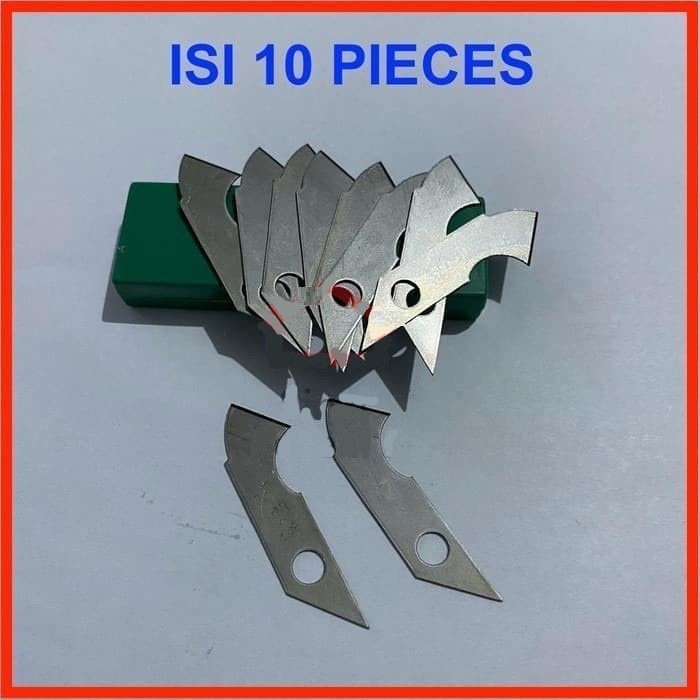 

Cantik Isi Cutter Acrylic 10Pc / Refill Isi Cutter Mata Pisau Akrilik Potong Diskon
