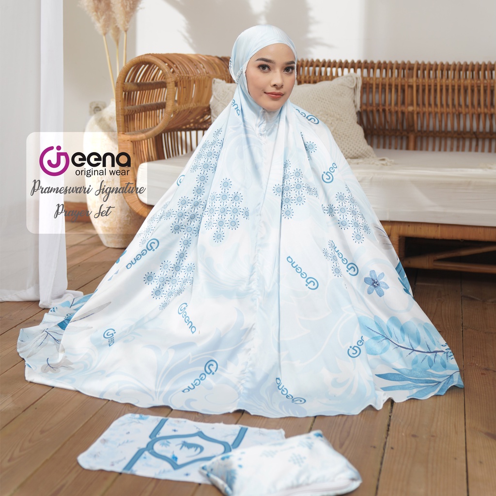 Jeena Mukena Prameswari Signature (Blue)