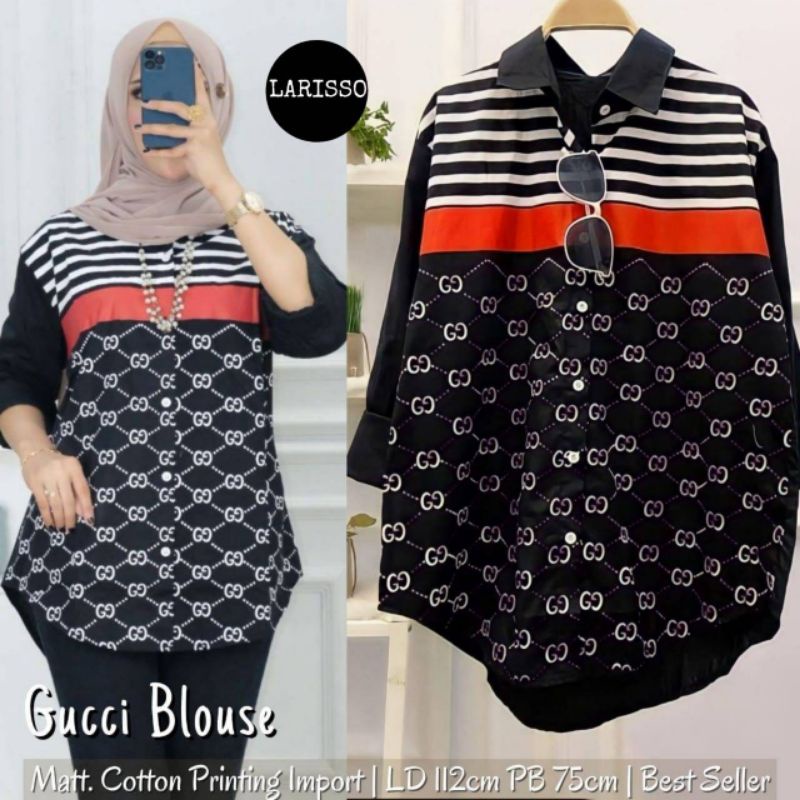 Blouse Gucci Pakaian Wanita Import