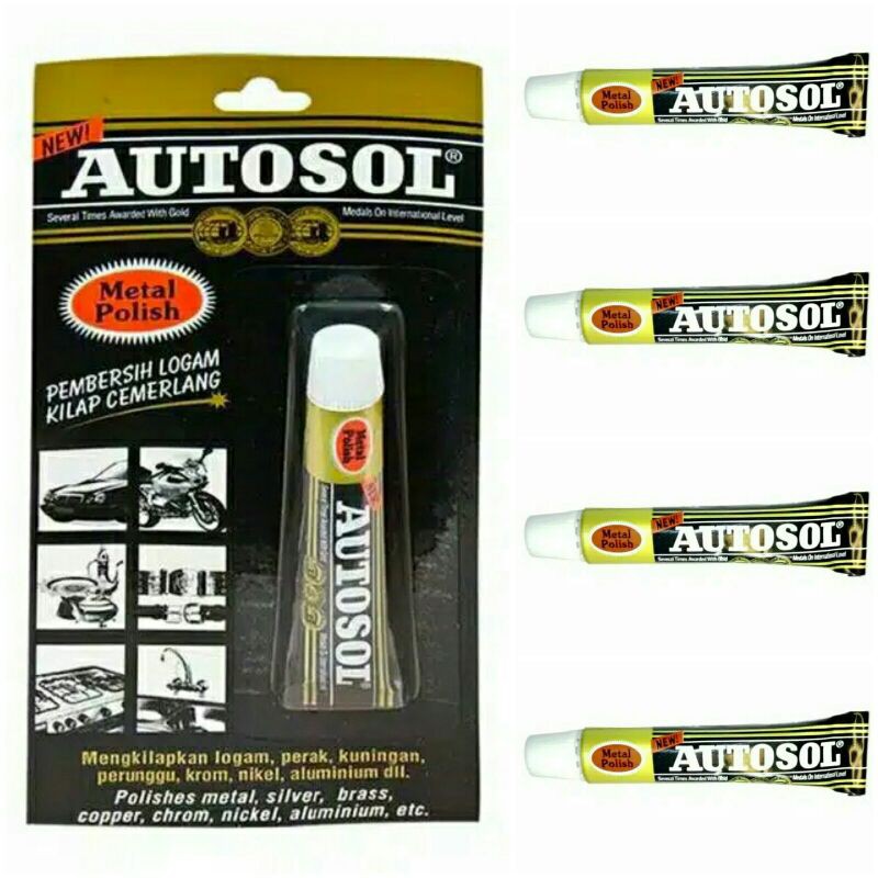 Autosol Metal Polish 15gr Pengkilap Stenliss Chrome Logam