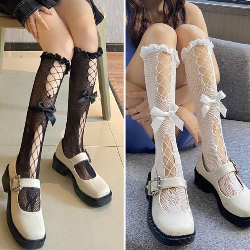 LS-18 Kaos Kaki Socks Stoking LOLITHA GOTHIC JALA PITA