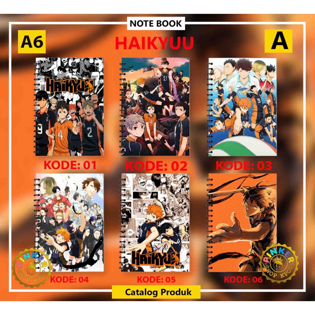 

Note/Notebook ANIME HAIKYUU A6 ISI 50 LEMBAR BUKU/NOTES