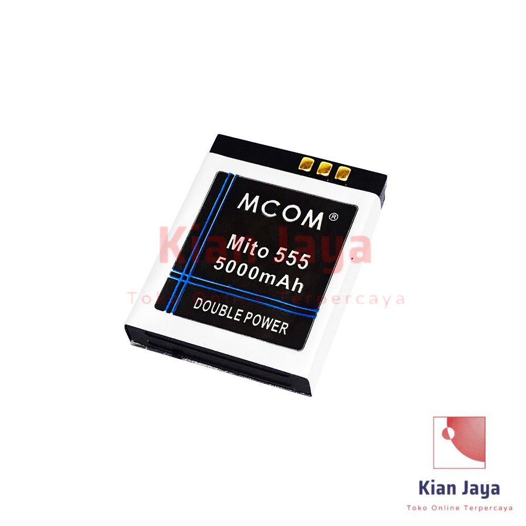 MCOM Baterai Jam Tangan Mito 555 Original Double Power Batrai Batre Battery HP