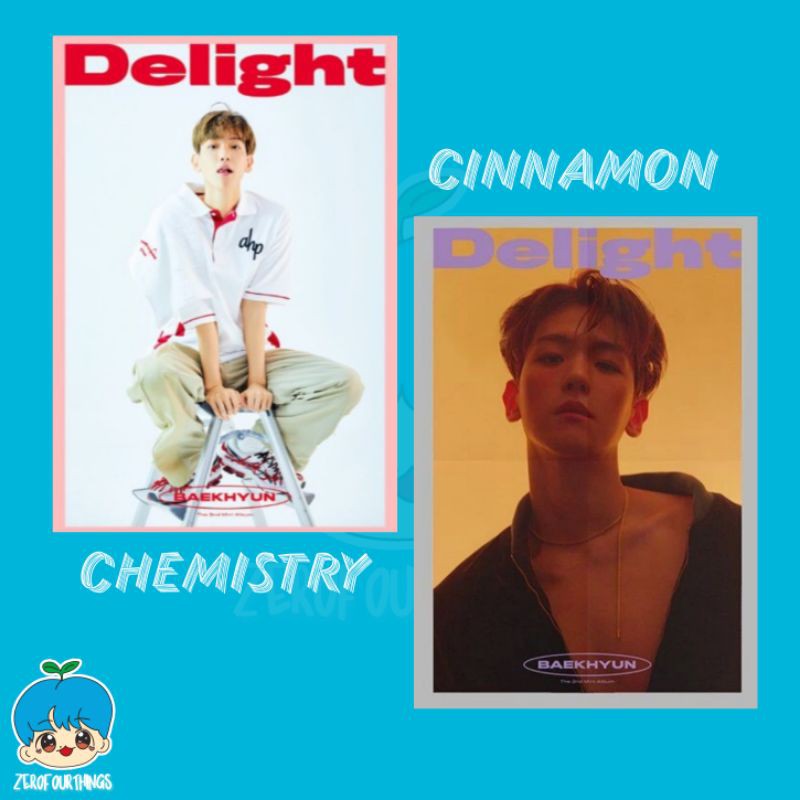 EXO OFFICIAL ROLL POSTER BAEKHYUN DELIGHT CINNAMON, CHEMISTRY, SUHO SELF PORTRAIT KIHNO
