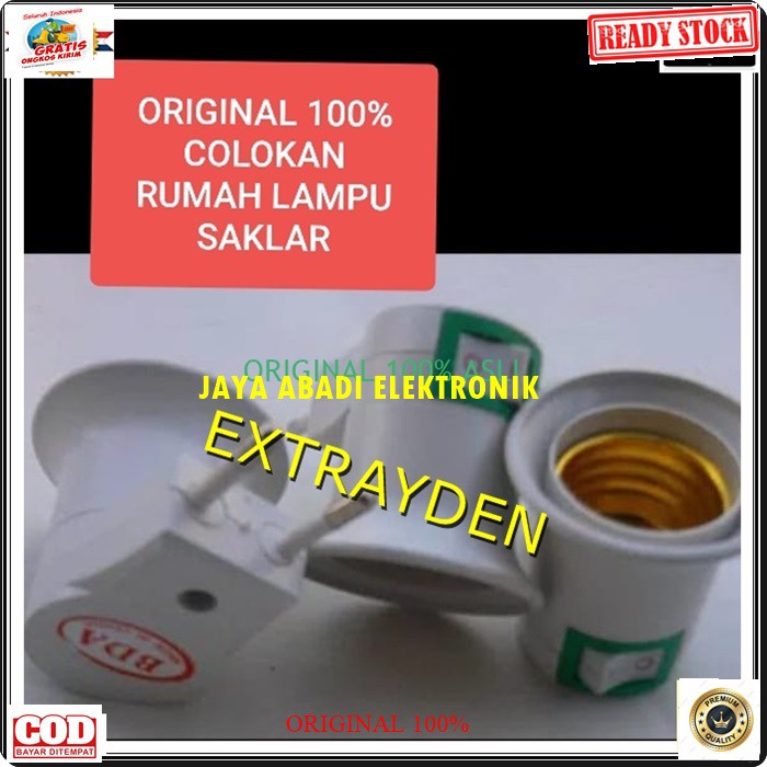 G216 Rumah lampu saklar colokan fiting e27 kepiting tidur kap bohlam tempat led tes Colokan stop kontak listrik sleep bulb lamp tidur belajar G216  untuk barang kelengkapan 1unit colokan  sudah di tes sebelum di kirim.  COLOK + SAKLAR LAMPU TIDUR