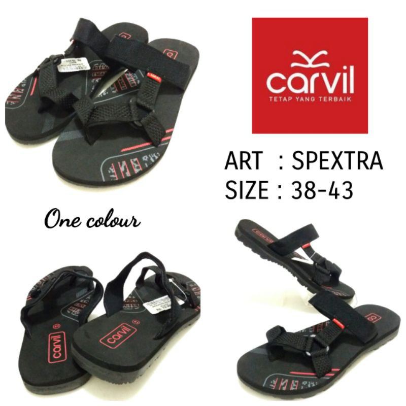 SANDAL JAPIT COWOK JEMPOL COWOK CARVIL SPEXTRA SIZE 38-43