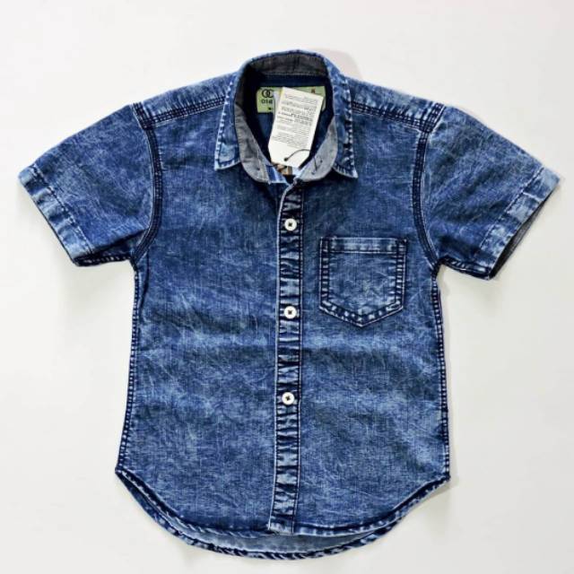 C86 - KEMEJA ANAK PREMIUM OC DENIM SHIRT (PREMIUM INDO BRAND)