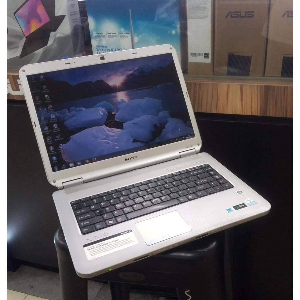 LAPTOP LEPTOP SECOND SONY VAIO CORE  MEMORY RAM  4 GB  COCOK UTK JUAL ONLINE MENGAJAR MAHASISWA KANTORAN ZOOM SIAP PAKAI MULUS KEYBOARD BERGARANSI BONUS 2jutaan