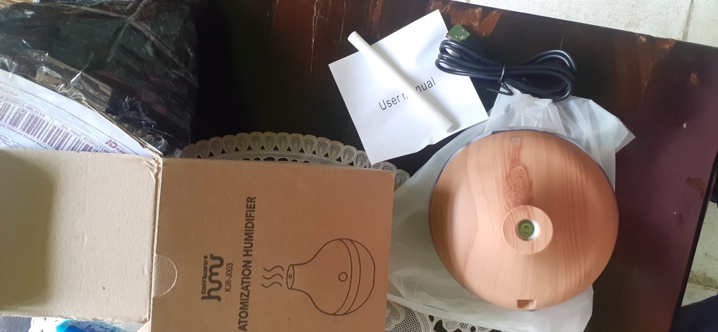 Ultrasonic Humidifier Aroma Essential Oil Diffuser 300ml - Humi Kjr-j003 - Wooden