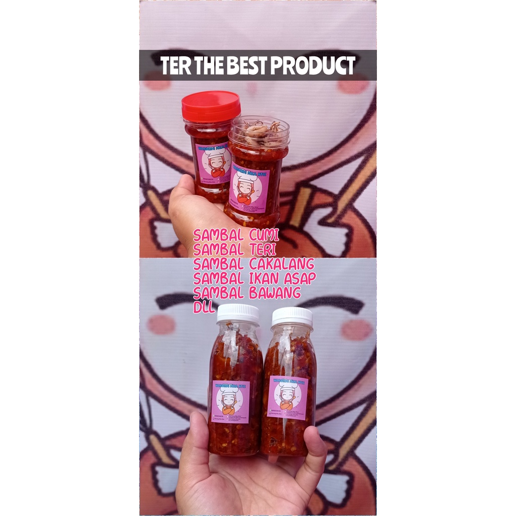 Sambal cumi / teri / tongkol / pete dll / Sambal Kemasan isi 90 gram
