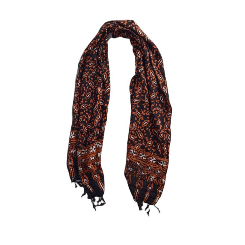 Scarf Shawl Selendang Syal Batik Cap Wanita Premium SYLA-SYL001
