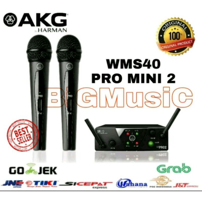Mic wireless AKG WMS40 Pro MiNi 2 small microphone akg wms 40 pro