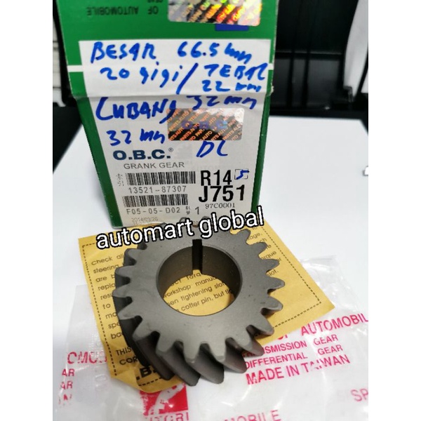 gigi crankshaft kruk as taft gt hiline f70 f80