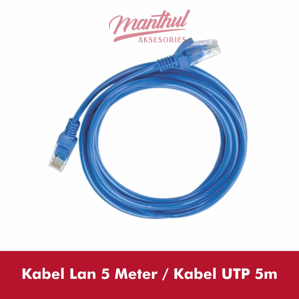 Kabel Lan 5 Meter Cat 5e RJ45 Ethernet Cable