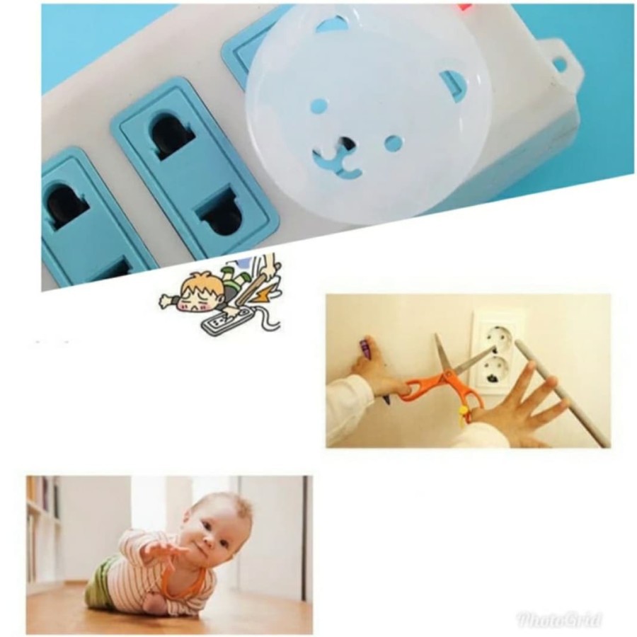 Pelindung Colokan Listrik / Pengaman Stop Kontak Bayi Plug - Protector Motif