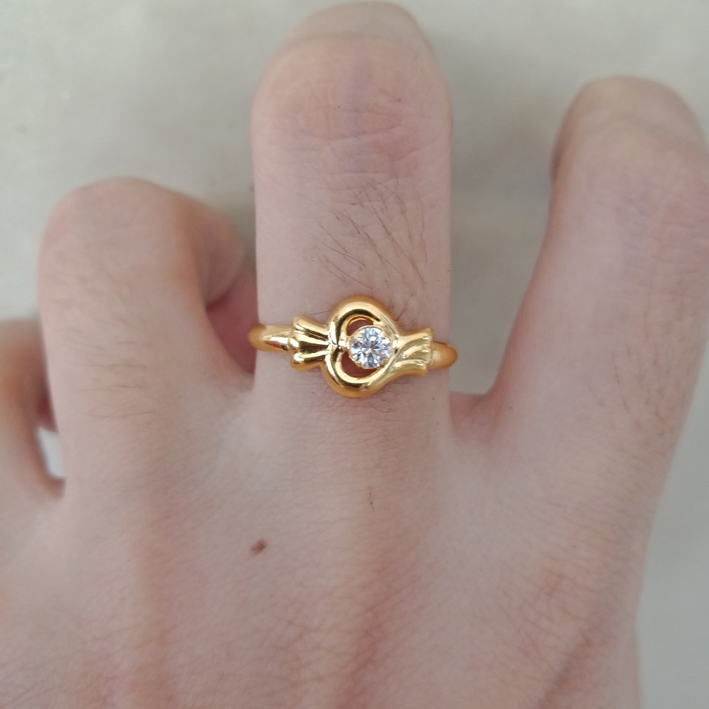 Cincin anak dan dewasa emas permata asli kadar 700 70% 16k 22 11 12 13 14 15 16 17 surabaya UBS