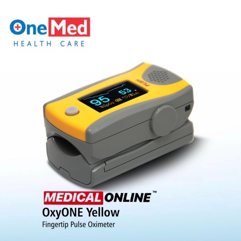 FINGER PULSE OXYMETER OXYONE OXY ONE ONEMED FINGERTIP OXIMETER SATURASI OKSIGEN MEDICAL ONLINE